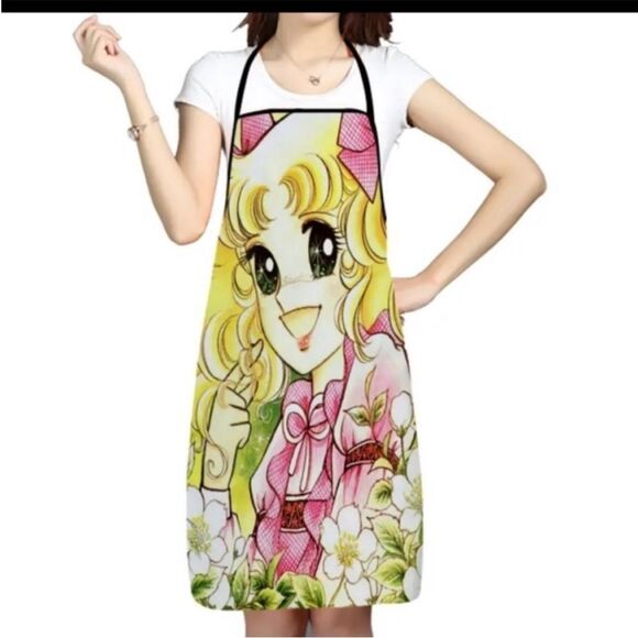 Anime Cute NWT apron Cooking Candy Candle Soap Making Apron - Picture 1 of 1